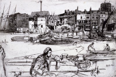 Black Lion Wharf by James Abbott McNeill Whistler